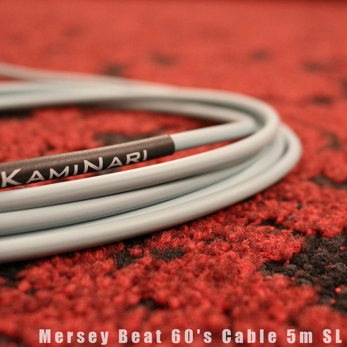 KAMINARI GUITARS（カミナリギターズ）Mersey Beat 60's Cable K-MC5LS[ギター&ベース用ケーブル](5M/SL)｜kanda-store