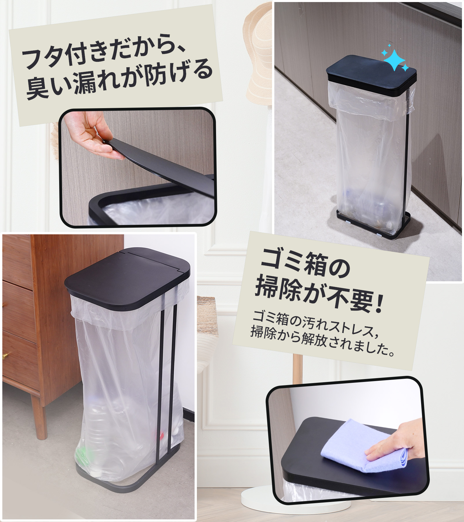 新品 KOHLER ステンレスゴミ箱 45L コンパクト ハンズフリー Kohler（コーラー）45リットルセミラウンドステンレスゴミ箱