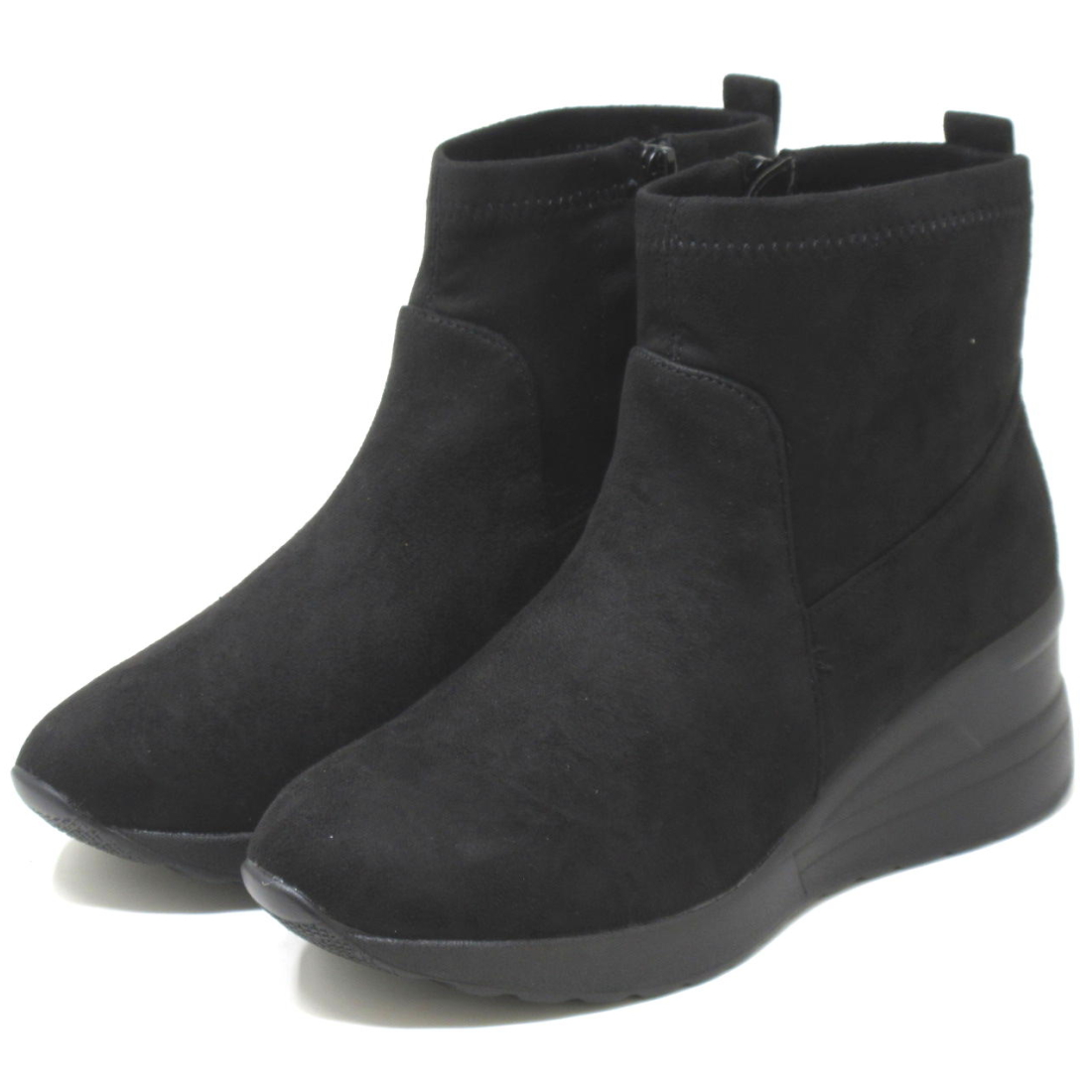 幅広 ワイズ 3E ブーツ  ショートブーツ 大きいサイズ レディース 25.5cm 26cm 26.5cm 対応 スニーカーブーツ 1002TW |  | 03