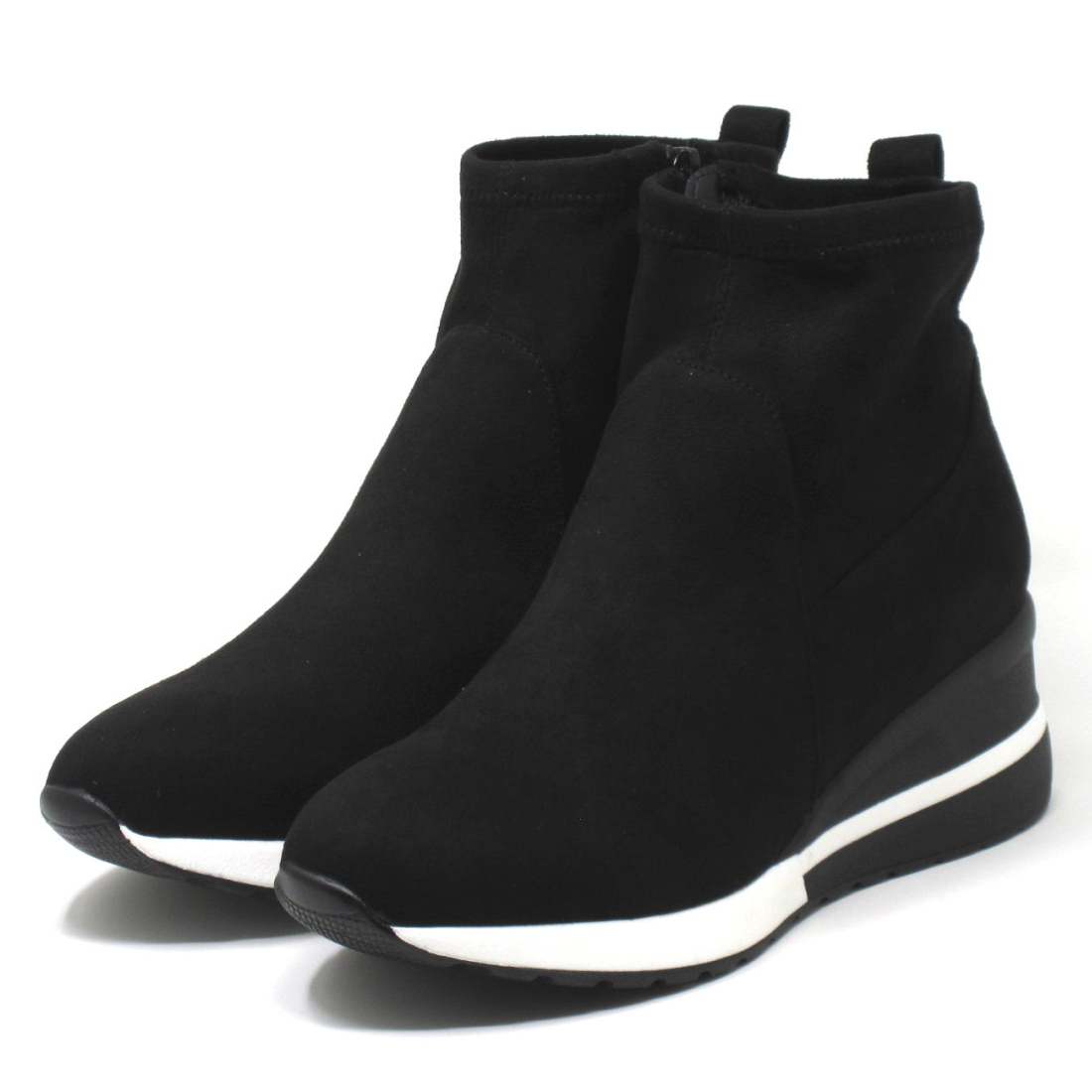 幅広 ワイズ 3E ブーツ  ショートブーツ 大きいサイズ レディース 25.5cm 26cm 26.5cm 対応 スニーカーブーツ 1002TW |  | 01