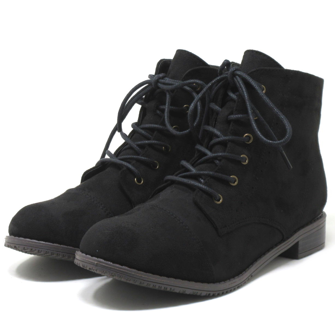 ショートブーツ 大きいサイズ レディース レースアップ ブーツ 25.5cm 26cm 対応 ストレートチップ レースアップブーツ 1415TW |  | 03
