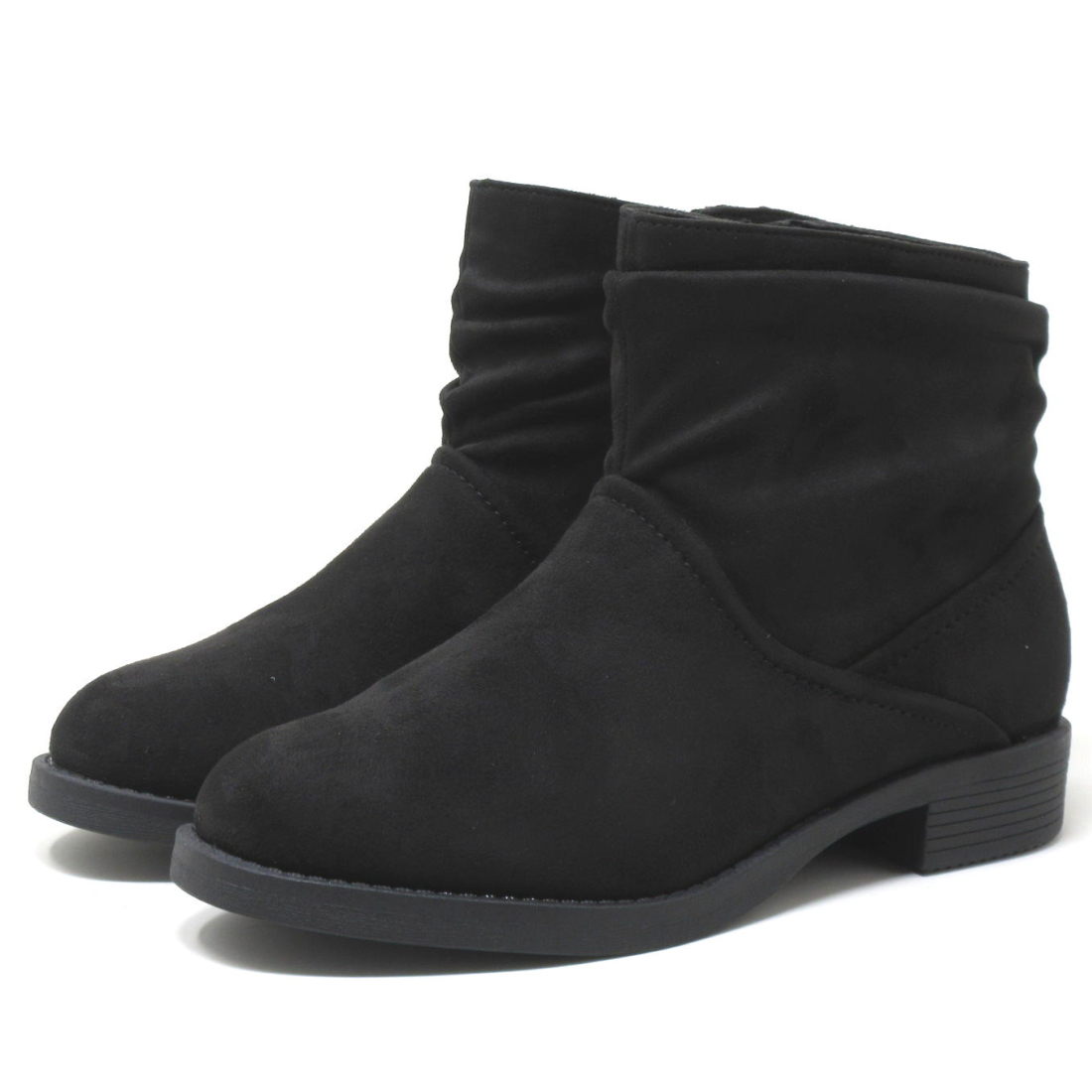 ワイズ 4E ショートブーツ 大きいサイズ レディース 25.5cm 26cm 26.5cm 対応 厚底 くしゅくしゅブーツ 1430TW |  | 02