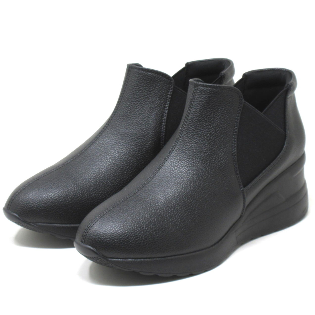 幅広 ワイズ 3E ブーツ  ショートブーツ ブーティー 大きいサイズ レディース 25.5cm 26cm 26.5cm 対応 サイドゴア スニーカーブーツ ブーティ 2545TJ |  | 01