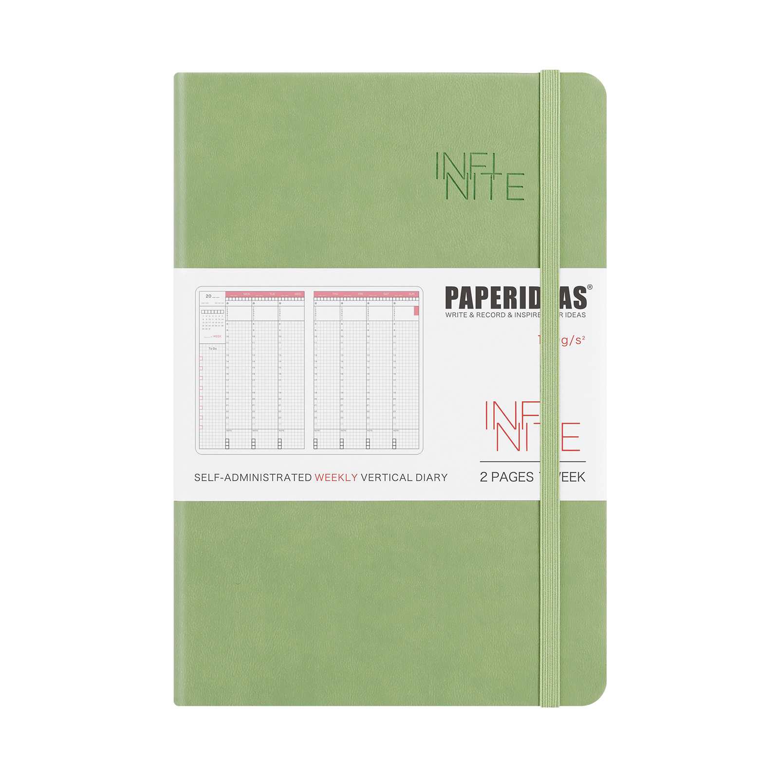 PAPERIDEAS 新型自分管理手帳 自己記入式 週間バーチカルタイプ