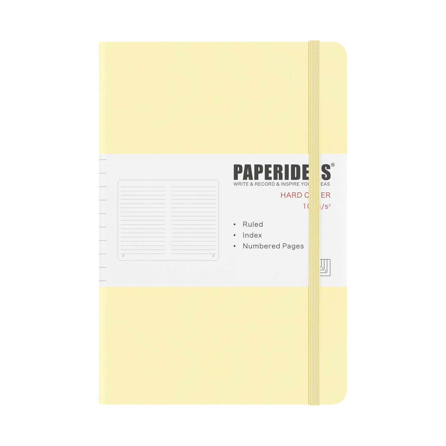 PAPERIDEAS ノート A5サイズ ハードカバー ノートブック メモ帳