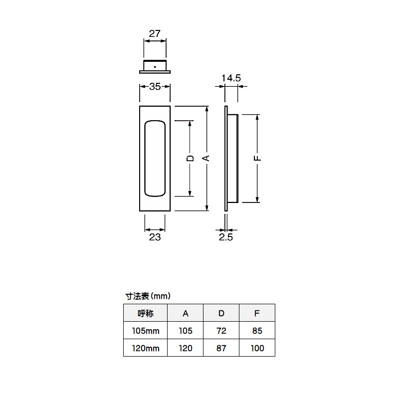ベスト 角引手 黄銅 No.367N サテンニッケル 120mm 良品の返品不可