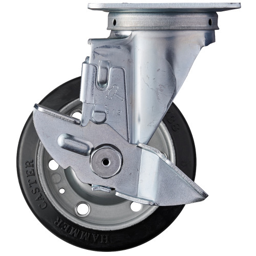 �n���}�[�L���X�^�[ �S��(B��)�ԃL���X�^�[ �ԗցF�S��(B��)�� ���t����^�C�v �X�g�b�p�[�t�� �X�`�[�� �ԗ� 125mm 413S-RB125