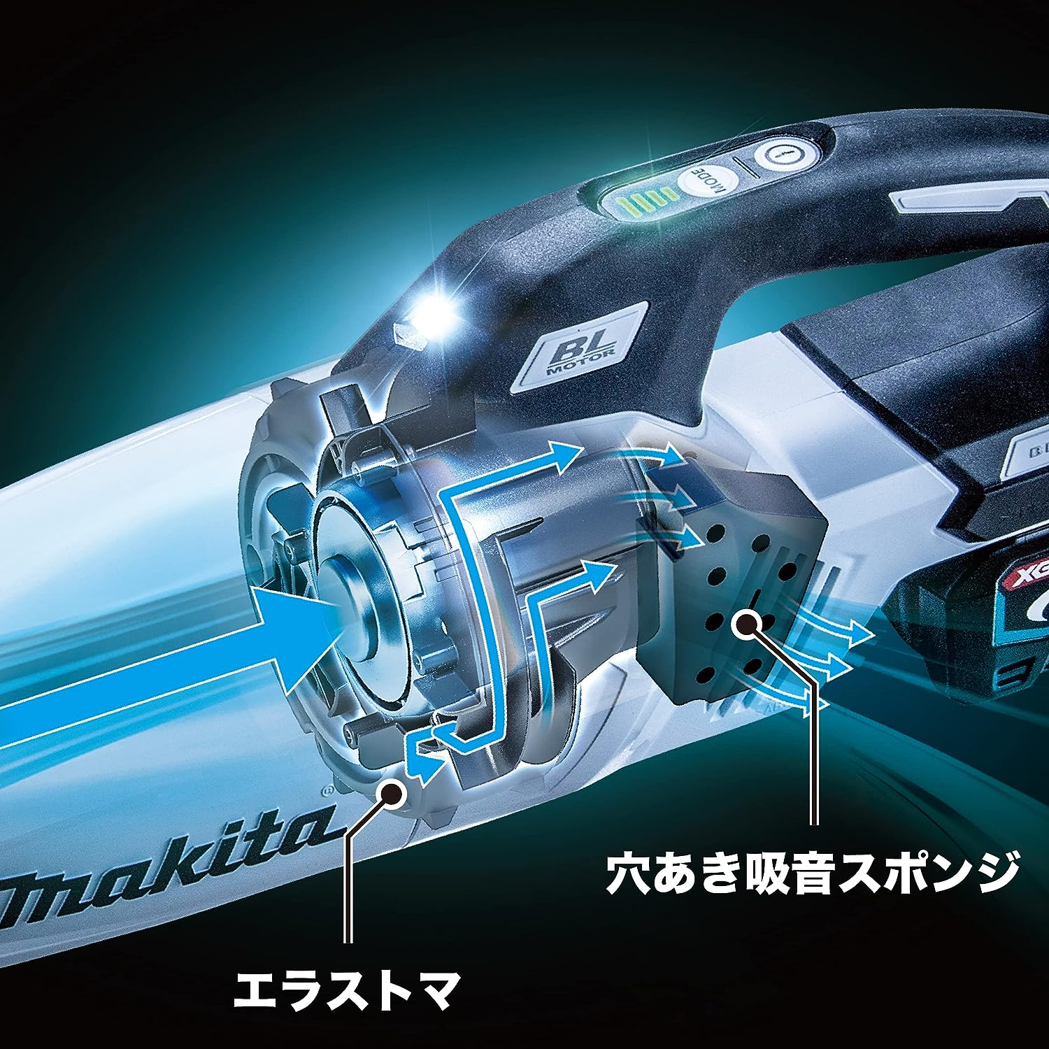 (純正品) マキタ 充電式クリーナー カプセル式 CL001GZW 40V コードレス makita ホワイト 本体のみ バッテリ・充電器別売り｜kanemasa-k｜04