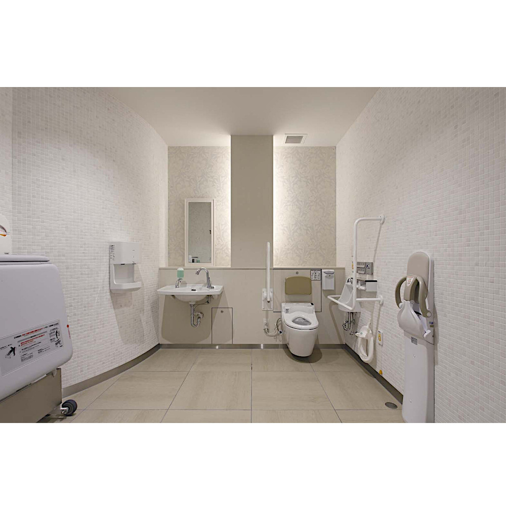ユニオン 手すり (HBシリーズ) ステンレス ユニフォートモアホワイト サイズ：700×100×600 左用 HB-2912-03-L_5