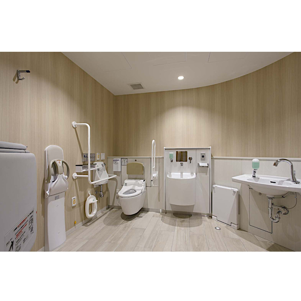 ユニオン 手すり (HBシリーズ) ステンレス ユニフォートモアホワイト サイズ：700×100×600 左用 HB-2912-03-L_9
