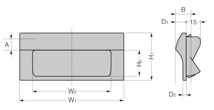 埋込取手 HH-JW型ワンタッチ取付 スガツネ LAMP HH-JW70-BL 堀込ハンドル ブラック  :lmp-hh-jw70-bl:カネマサかなものe-shop - 通販 - Yahoo!ショッピング