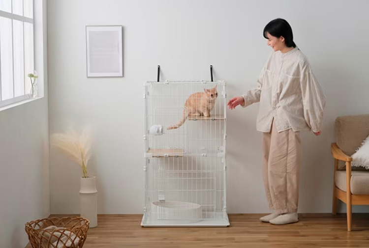 アイリスオーヤマ コンパクトキャットケージ2段 3段 CCC-112 2段