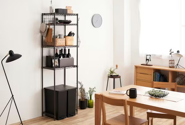 アイリスオーヤマ カラーメタルラック ペール上ラック ハイタイプ CMM