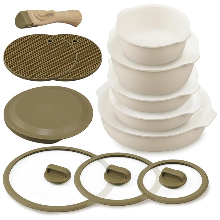 アイリスオーヤマ お皿になるフライパン12点セット DPAN-12S