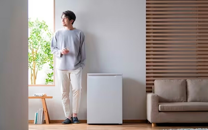 奥行スリム冷蔵庫 66L IRSN-7A-B ブラック サブ冷蔵庫 オフィス