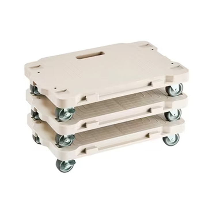 アイリスオーヤマ 連結ミニ平台車 ベージュ 台車 RMH-421 : カネマサ