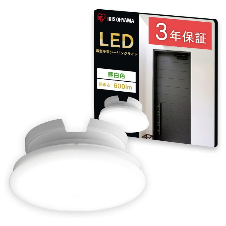 アイリスオーヤマ 小型シーリングライト 薄形 LED SCL6N-UU 約600lm 昼白色｜kanemasa-k