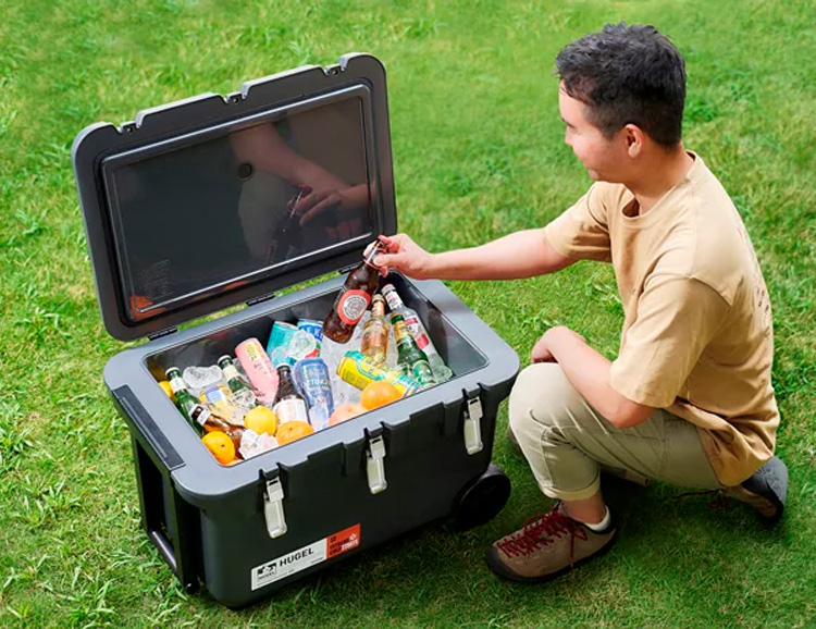 アイリスオーヤマ HUGEL 真空断熱クーラーボックス 60L VITC-60 ホワイトアッシュ_2