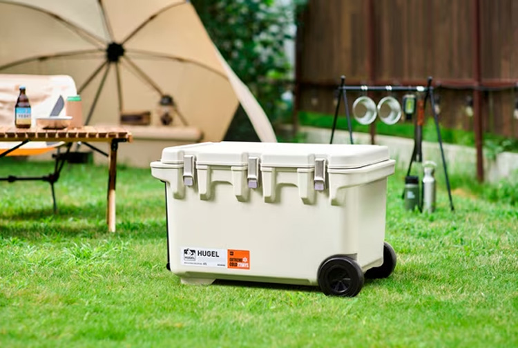 アイリスオーヤマ HUGEL 真空断熱クーラーボックス 60L VITC-60 ホワイトアッシュ_6