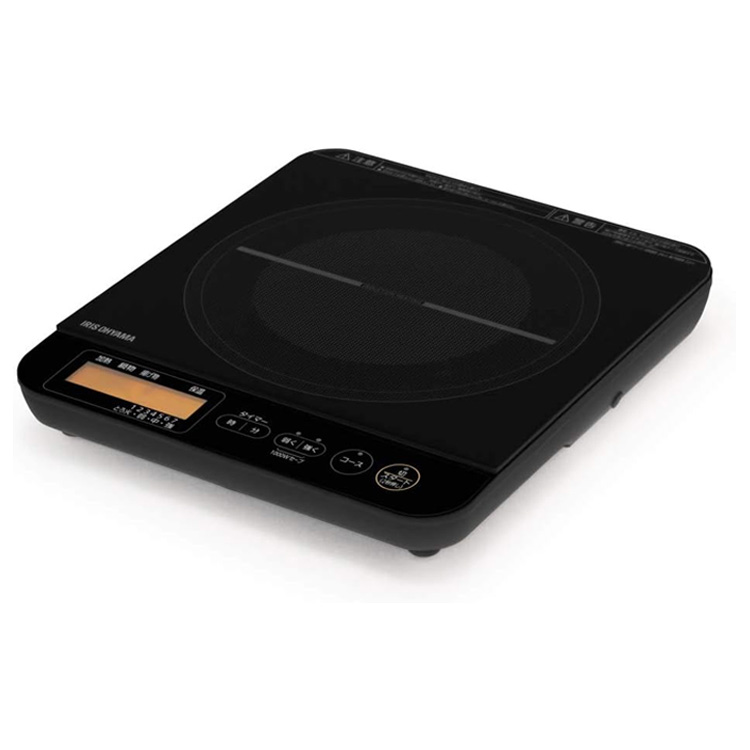 アイリスオーヤマ IHコンロ 1400W 液晶付き添い人 IHC-T71-B 黒いこと 卓上IH調理器-IH、電磁調理器