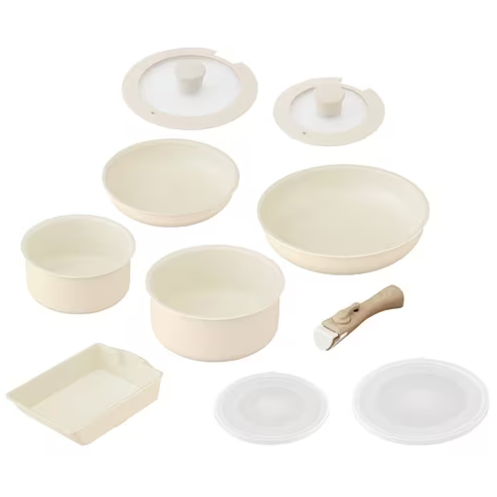 アイリスオーヤマ セラミックカラーパン10点セット CC-10S ディープ