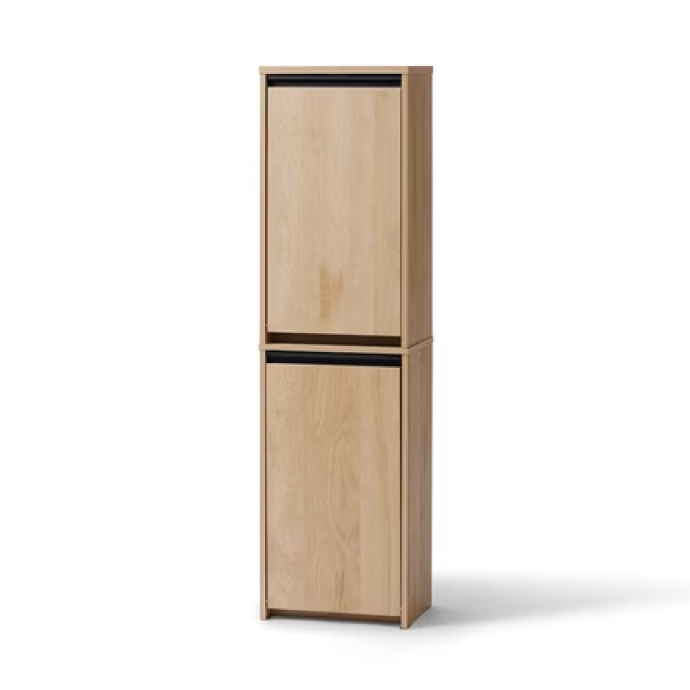 アイリスオーヤマ ウッドペールストッカー縦型 HWPS-300H (ゴミ箱