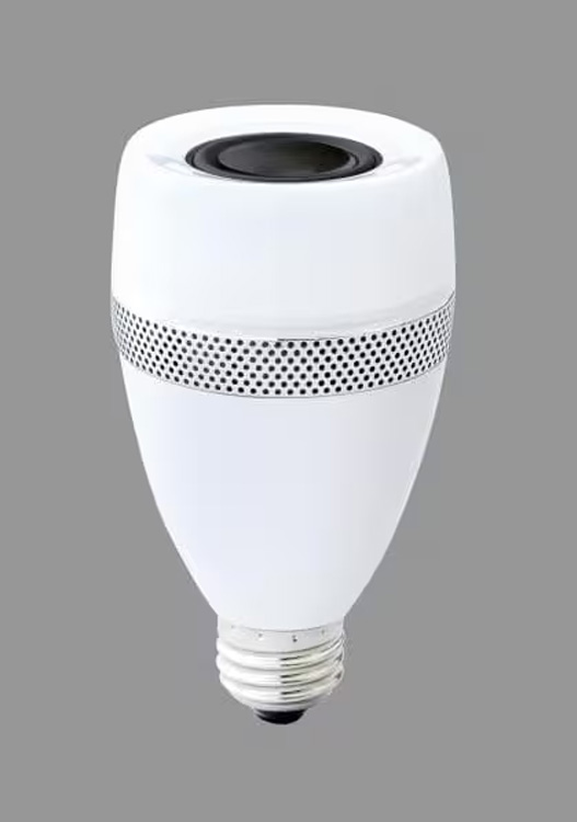 アイリスオーヤマ スピーカー付LED電球 口金直径26mm 40形相当 電球色 LDF11L-G-4S アイリスオーヤマ スピーカー付LED電球 E26 40形相当 電球色相当
