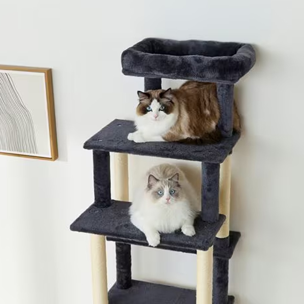 アイリスオーヤマ 収納付きファブリックキャットタワー SFC-157