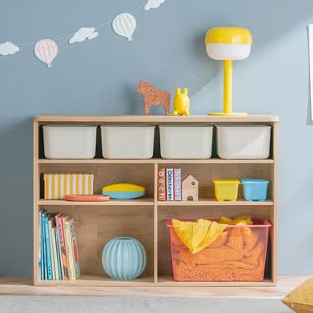 アイリスオーヤマ ラウンドシェルフ RUSR-97W ナチュラル/ライト