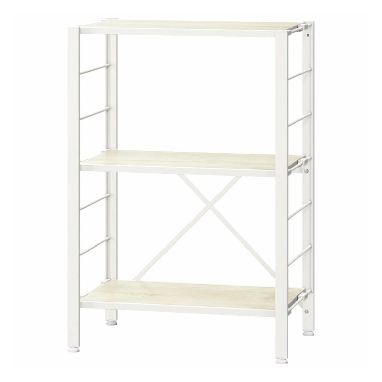 アイリスオーヤマ 組立簡単 連結スチールラック KRSR3-560 ホワイト
