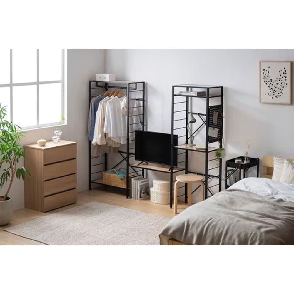 アイリスオーヤマ 組立簡単ウッドチェスト KKWCー790 幅79cm