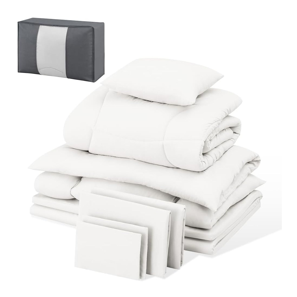 アイリスオーヤマ マットレス付き布団9点セット KFS-M9S ホワイト