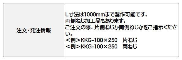 カネソウ 接続用直管 SGP管（白管） KKG-125（両ねじ） 呼称125mm(両ねじ) L寸法450mm