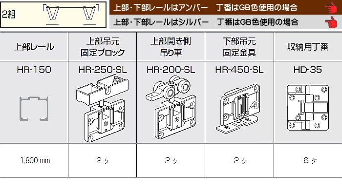 カネマサかなものe-shop - 軸吊ハンガー式薄扉用/収納/吊元固定