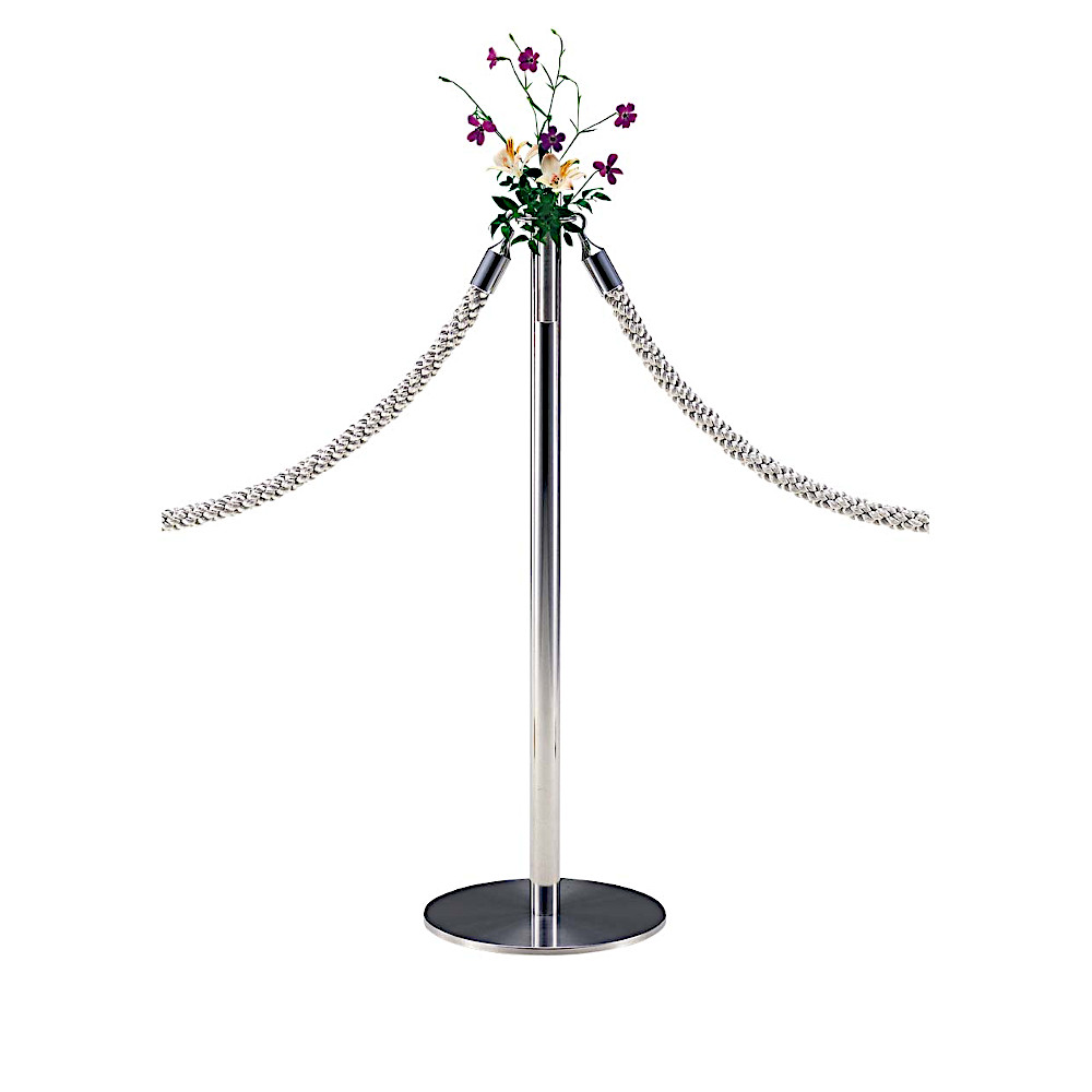 ユニオン ポールパーティション フローラ 花器 ステンレス ヘアライン サイズ：φ35×H120 WH-89-10 [受注生産品]_2