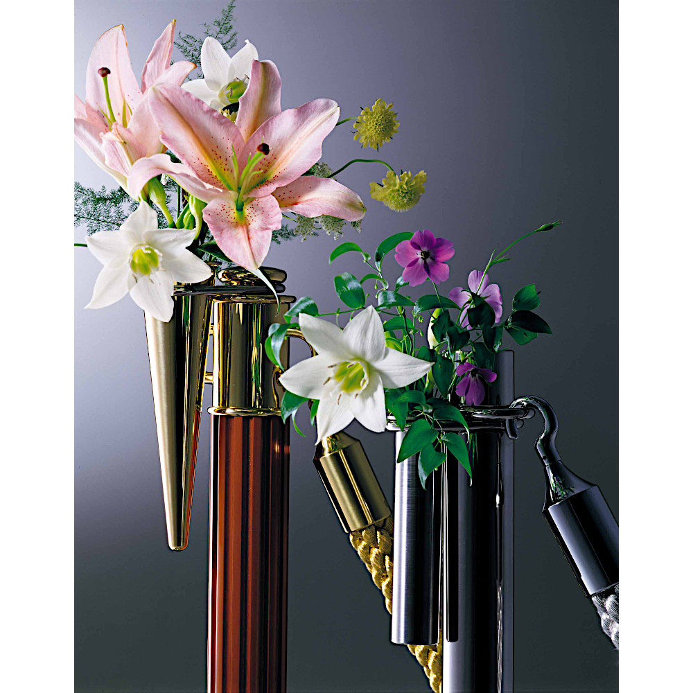 ユニオン ポールパーティション フローラ 花器 ステンレス ヘアライン サイズ：φ35×H120 WH-89-10 [受注生産品]_5