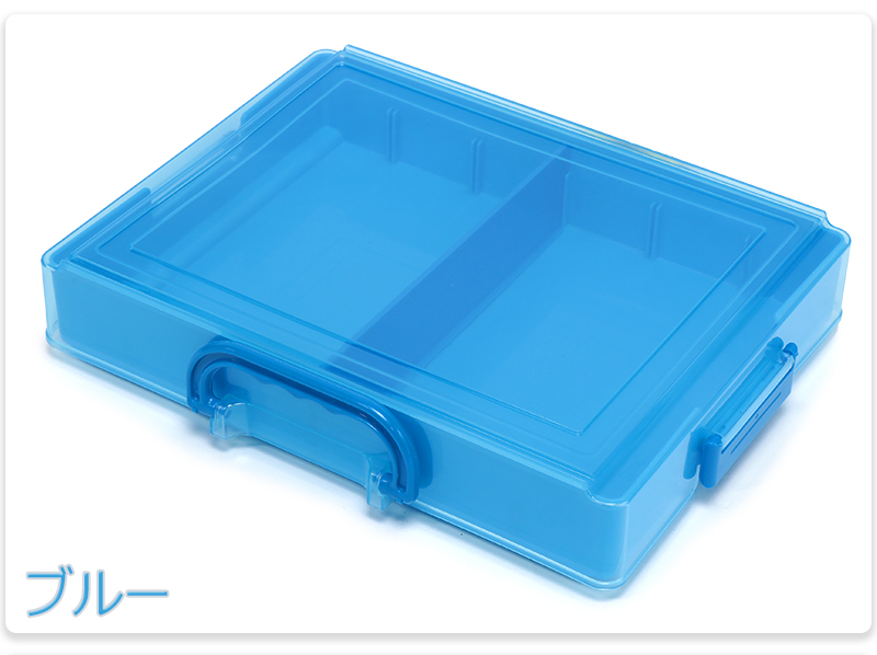 クツワ お道具箱 プラスチックケース 透明 小物ケース A4 学校