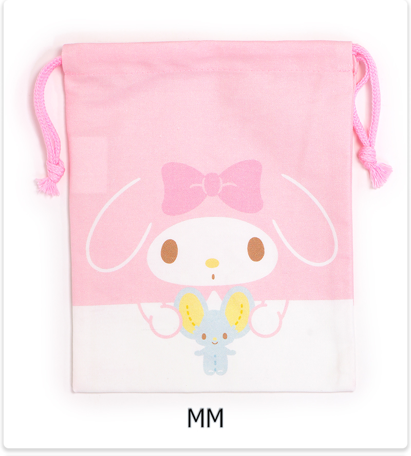 キャラクター 巾着 ハンカチ入れ キッズ 子供 園児 かわいい キティ マイメロディ きかんしゃトーマス クレヨンしんちゃん キャラクター 巾着 S