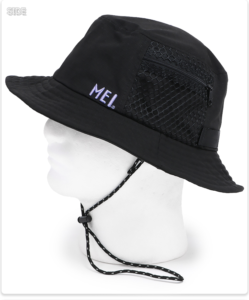 バケットハット 黒 ブラック 帽子 レディース メンズ EEj - ハット