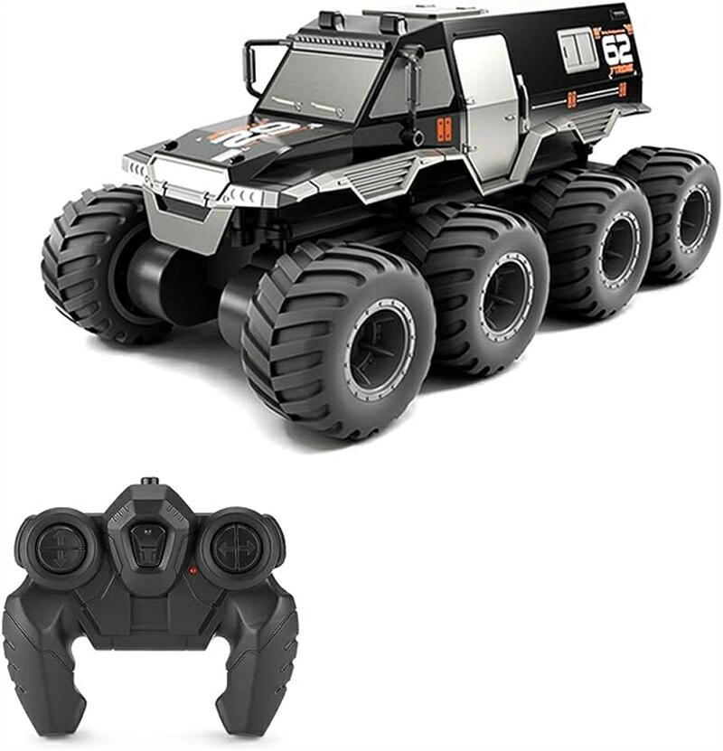 大型 無線リモコン オフロード ミリタリー 無線リモコンカー 技適認証済み リモコンカー 防水 8輪駆動 モコン装甲車両水陸両用オフロードトラック