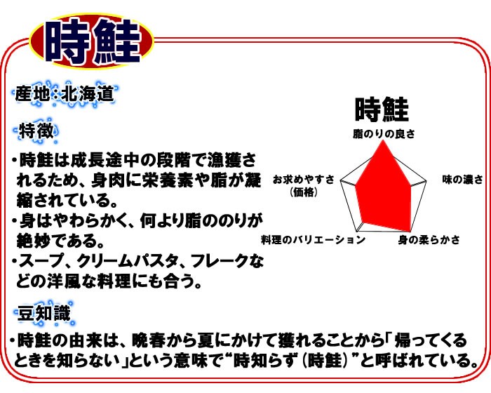 ときさけ トキサケ 時鮭 鮭切り身