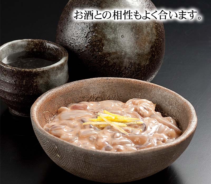 いかの塩辛とお酒の相性、ばっちり