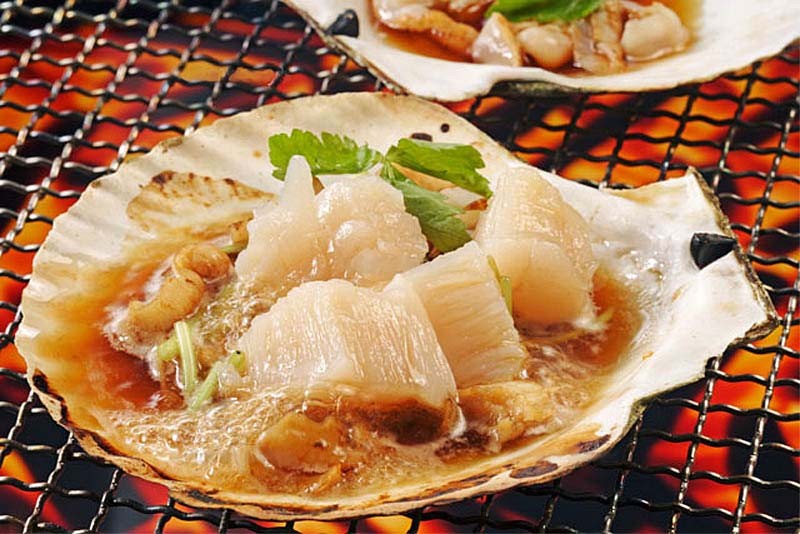網焼き帆立