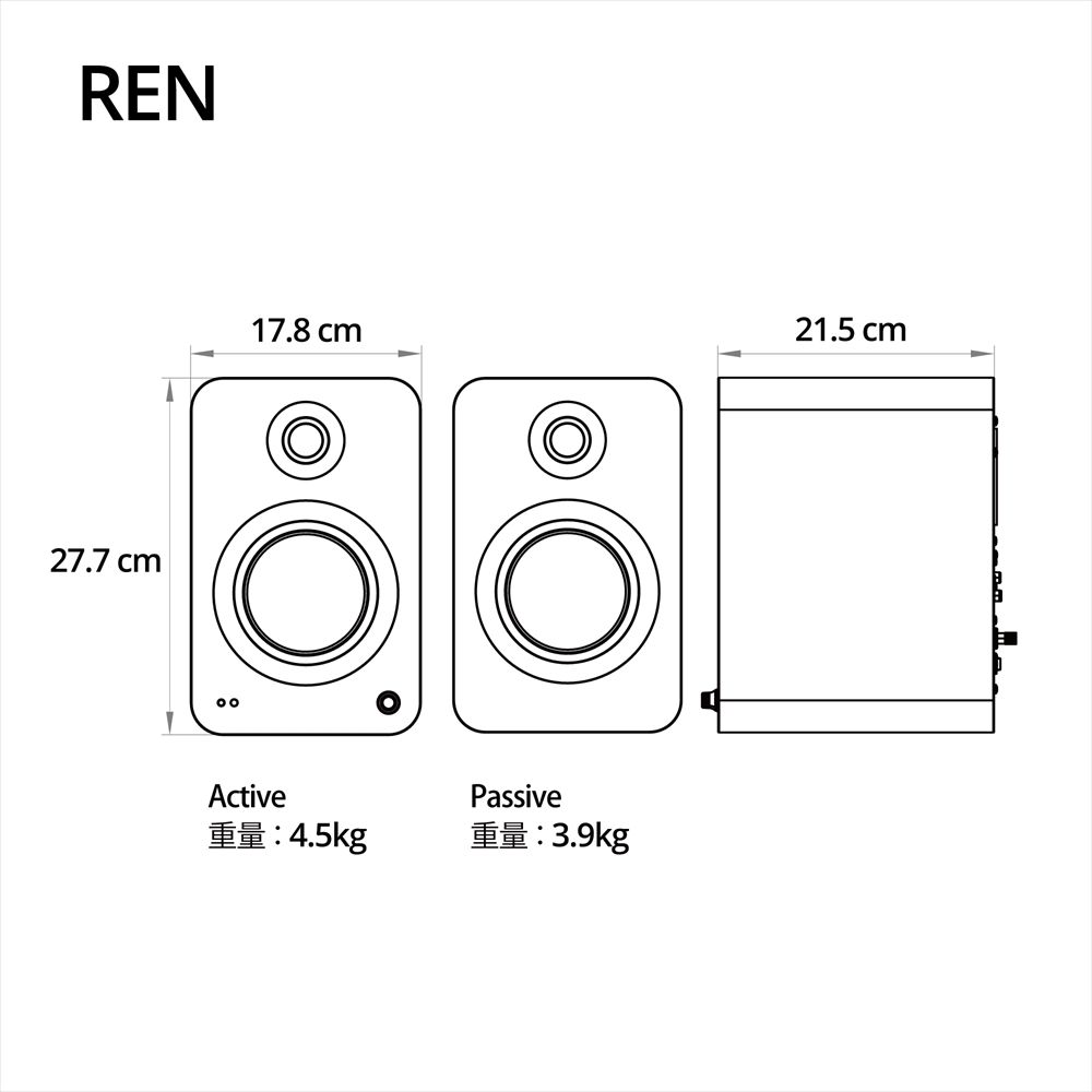 Kanto Kanto Audio アクティブスピーカーシステム REN マットブルー