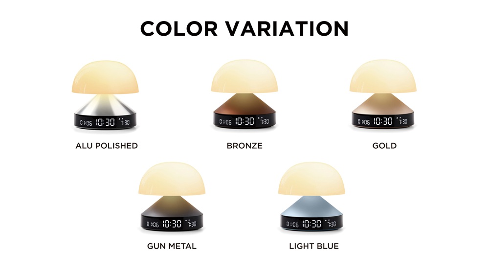 LEXON LCDアラーム時計 Mina Sunrise LIGHT BLUEの説明 - 通販 - Yahoo