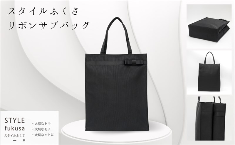 リボン サブバッグ 日本製 A4 パーティバッグ レディース