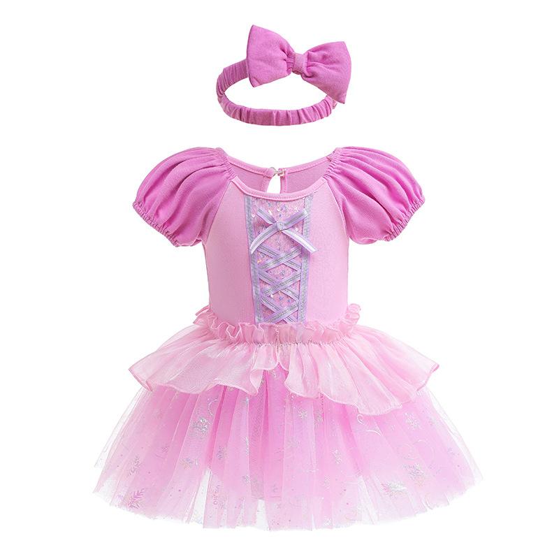 ラプンツェル 子供 ドレス ワンピース エルサ アリエル 人魚姫 ベル ドレス ドレス アナ雪 プリンセス ディズニーランド コスプレ 衣装 70 80 90 95cm |  | 04