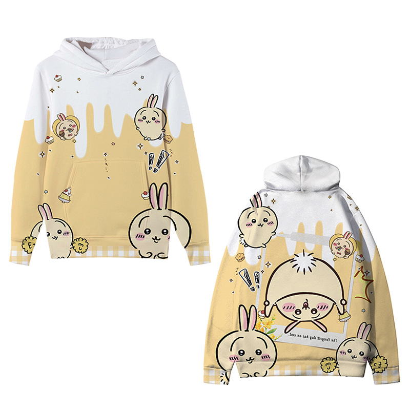 パーカー 日常服 ちいかわ Chiikawa 人気キャラクター 長袖