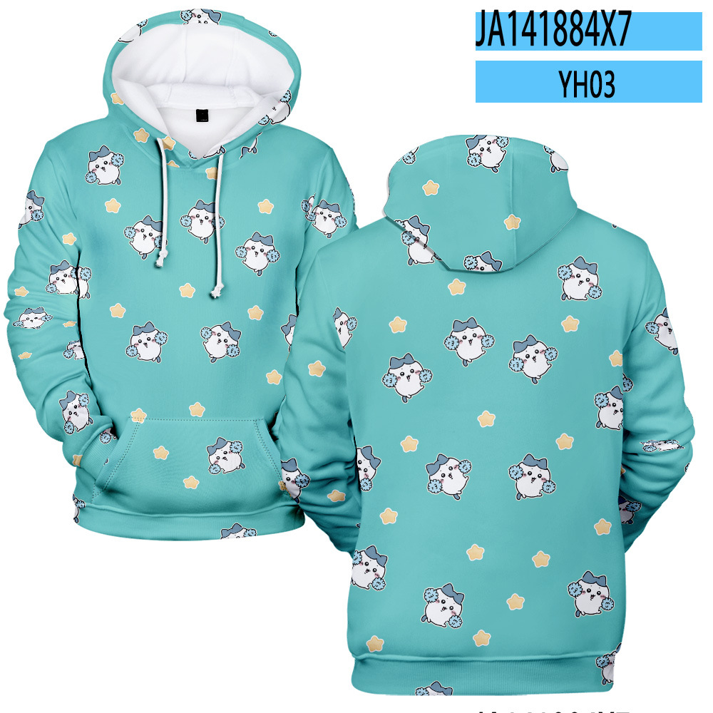 ちいかわ ハチワレ うさぎ パーカー 長袖Tシャツ フード付き