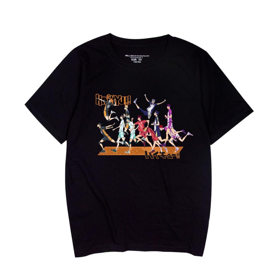 ハイキュー!! Tシャツ エースの心得 ブラックホワイト Tシャツメンズ